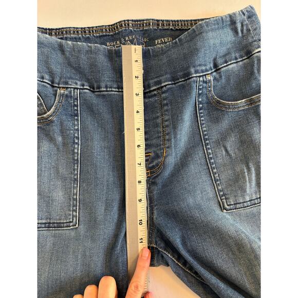 Rock & Republic Women's 16 Fever Pull On Slimming Cure Denim Rx Jeans Stretch - Picture 8 of 10